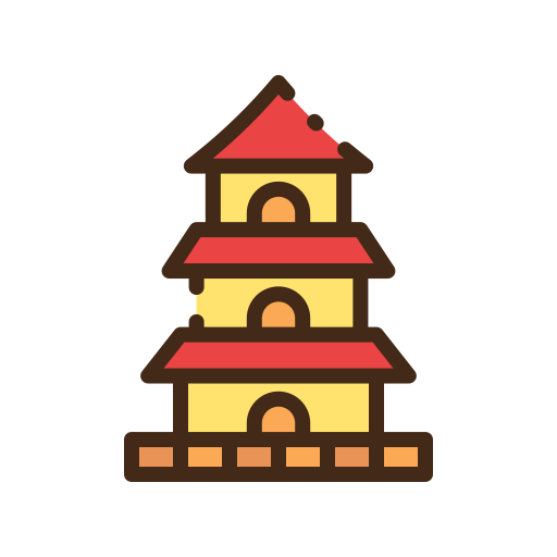 Temple Good Ware Lineal Color icon