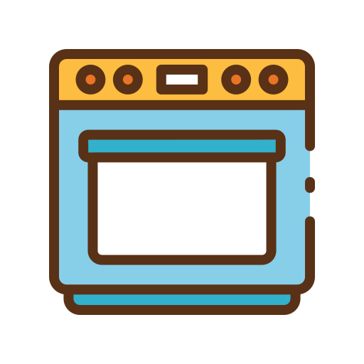 Oven Good Ware Lineal Color icon