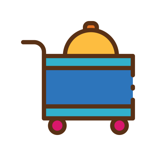 carrito de servicio Good Ware Lineal Color icono