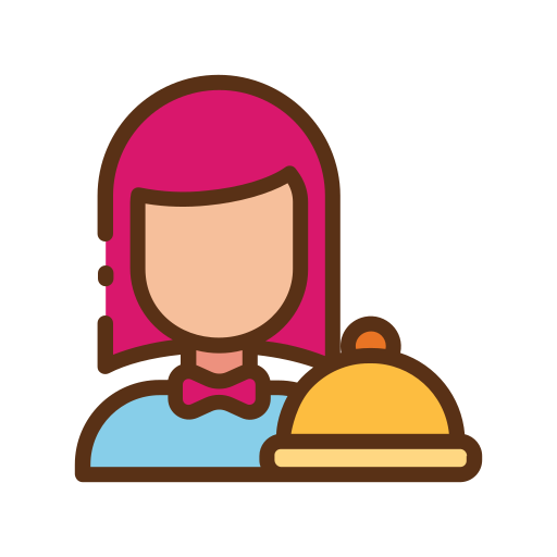 Waitress Good Ware Lineal Color icon