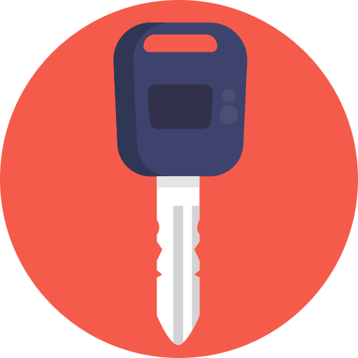 Car key Generic Circular icon