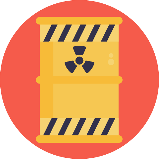 Toxic waste Generic Circular icon
