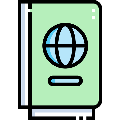 パスポート Detailed Straight Lineal color icon