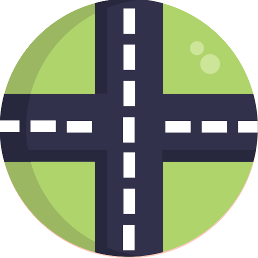 Road intersection Generic Circular icon