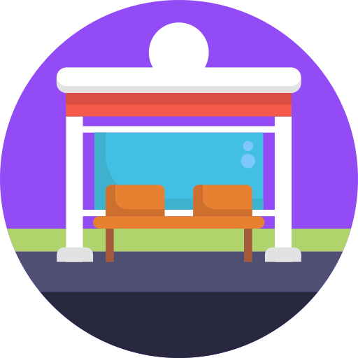 bushaltestelle Generic Circular icon