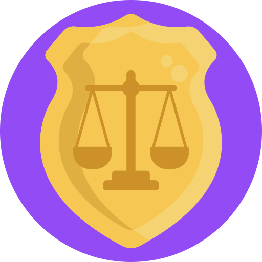 Justice scale Generic Circular icon