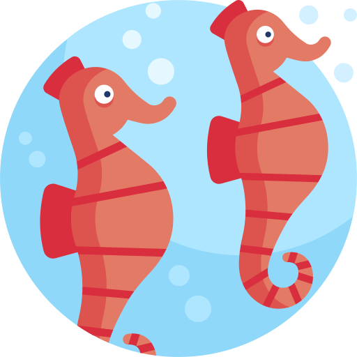 Seahorse Detailed Flat Circular Flat icon