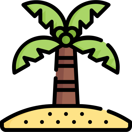 kokosnootboom Special Lineal color icoon