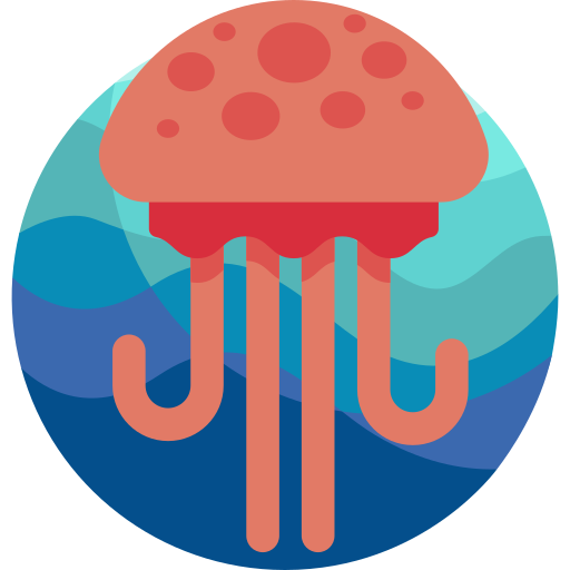 Jellyfish Detailed Flat Circular Flat icon