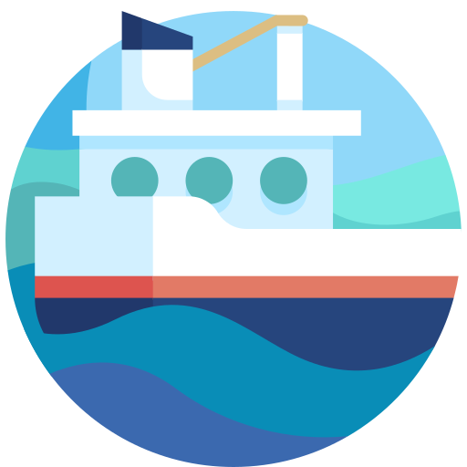 Ship Detailed Flat Circular Flat icon