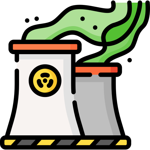 Nuclear plant Special Lineal color icon