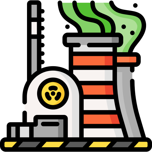 Nuclear plant Special Lineal color icon