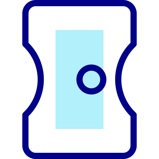 Sharpener Detailed Mixed Lineal color icon