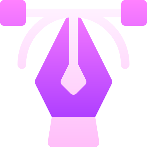 lapicera Basic Gradient Gradient icono