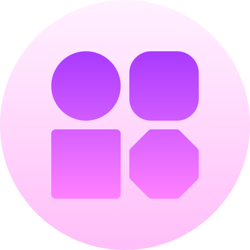 kształty Basic Gradient Circular ikona
