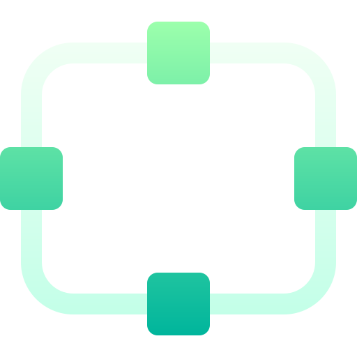 rettangolo arrotondato Basic Gradient Gradient icona