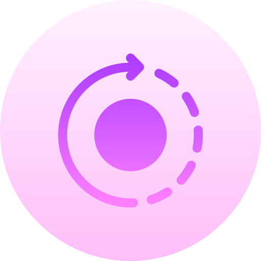 draaien Basic Gradient Circular icoon