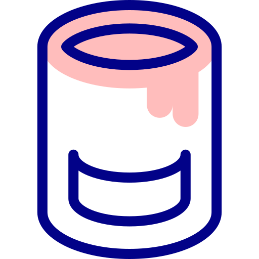 Paint bucket Detailed Mixed Lineal color icon