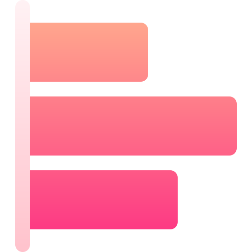 alignement à gauche Basic Gradient Gradient Icône