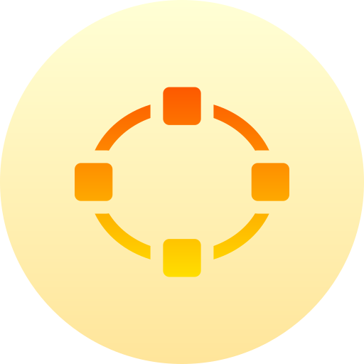 ovaal Basic Gradient Circular icoon