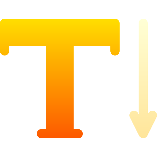 verticaal type Basic Gradient Gradient icoon
