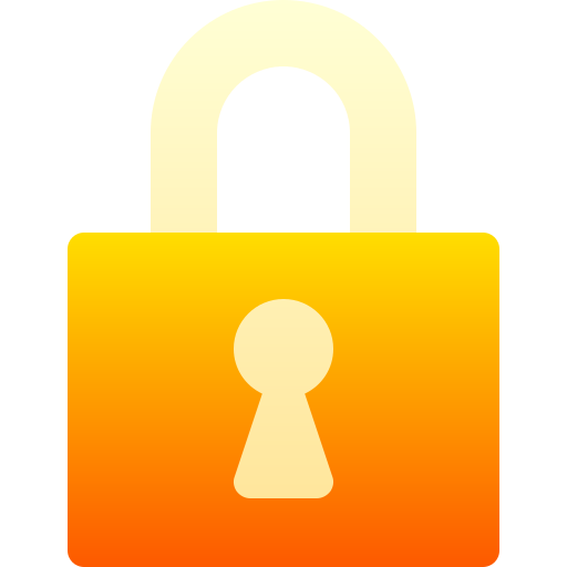 Padlock Basic Gradient Gradient icon