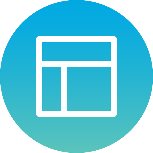 Layout Generic Flat Gradient icon