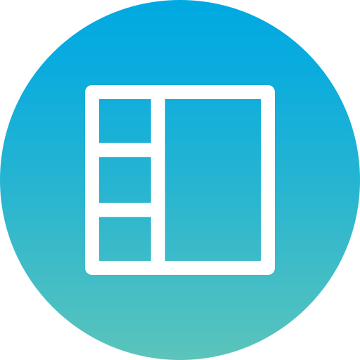 Layout Generic Flat Gradient icon