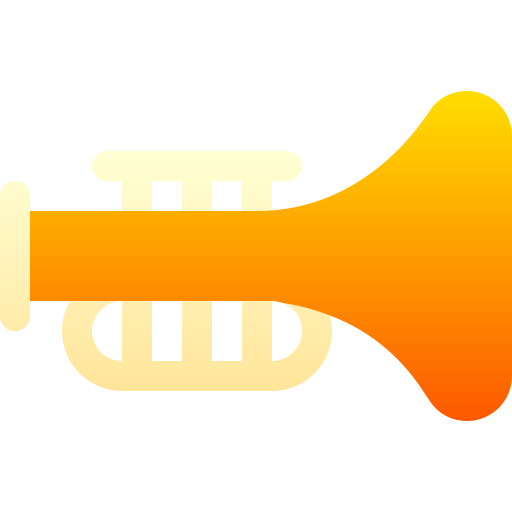 trompet Basic Gradient Gradient icoon