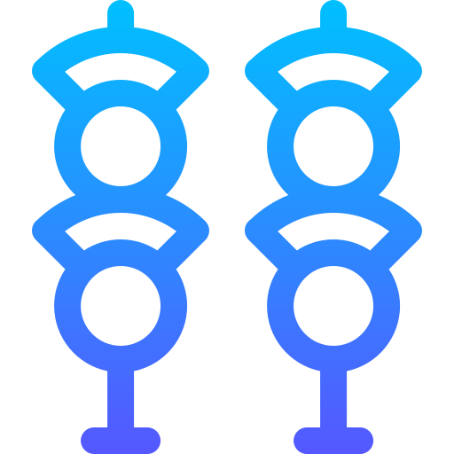 Skewer Basic Gradient Lineal color icon