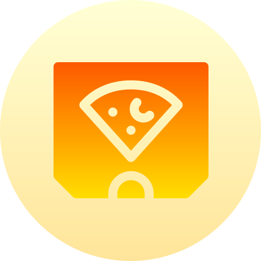 피자 박스 Basic Gradient Circular icon