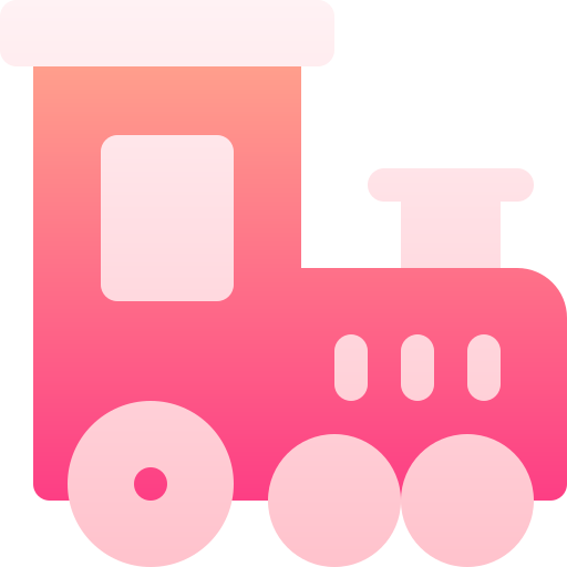zabawkowy pociąg Basic Gradient Gradient ikona