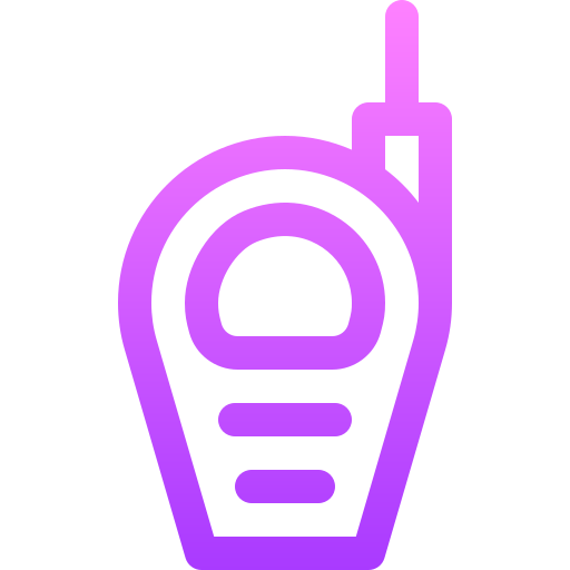 talkie walkie Basic Gradient Lineal color Icône