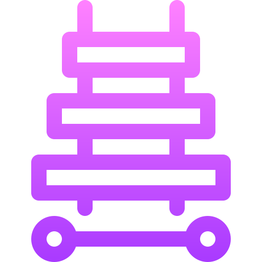 ksylofon Basic Gradient Lineal color ikona