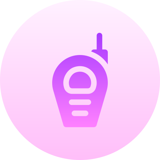 walkie-talkie Basic Gradient Circular icoon