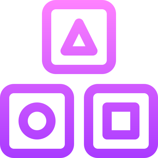 ブロック Basic Gradient Lineal color icon