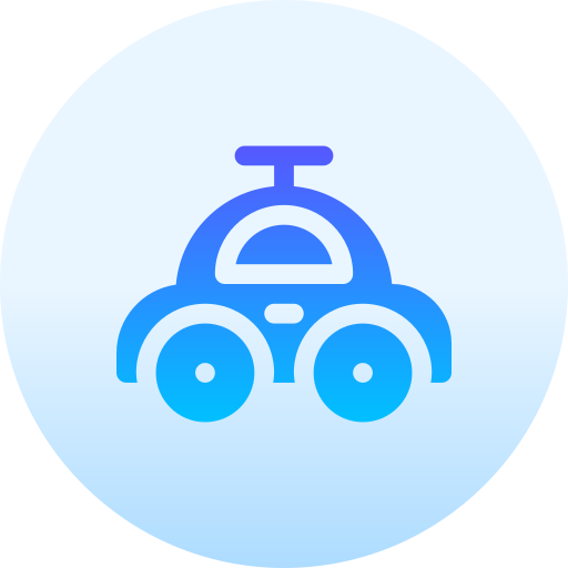 coche de juguete Basic Gradient Circular icono