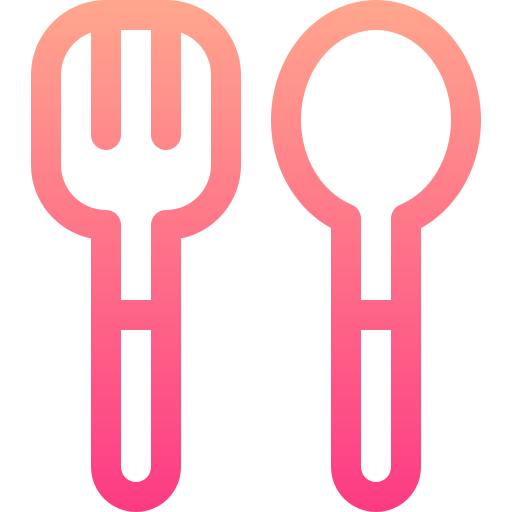 Baby cutlery Basic Gradient Lineal color icon