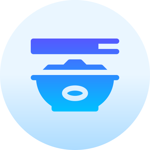 국수 Basic Gradient Circular icon