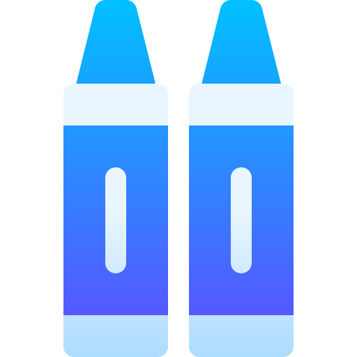 potlood kleurpotloden Basic Gradient Gradient icoon
