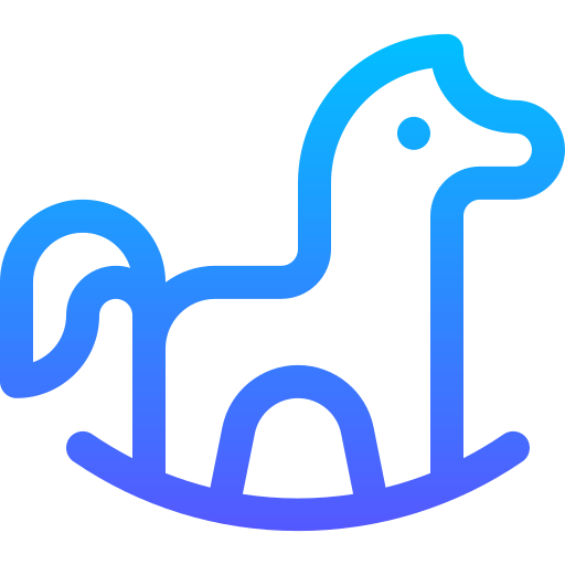 Лошадка-качалка Basic Gradient Lineal color иконка