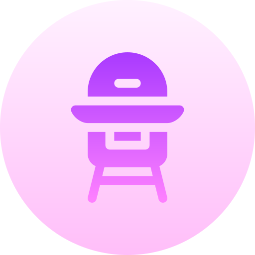 voedende stoel Basic Gradient Circular icoon