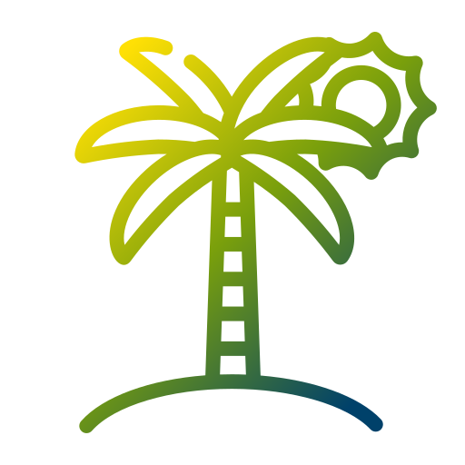 drzewo palmowe Generic Gradient ikona