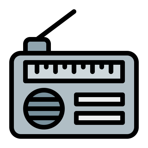 radio Generic Outline Color icono
