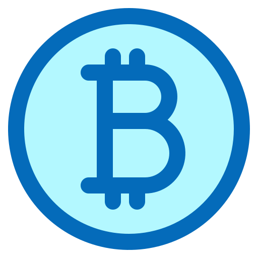 bitcoin Generic Blue Ícone