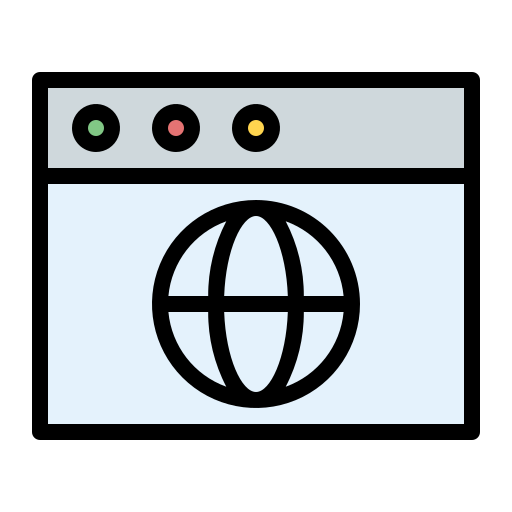 sitio web Generic Outline Color icono