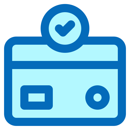 Credit card Generic Blue icon