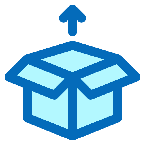 Abrir caja Generic Blue icono
