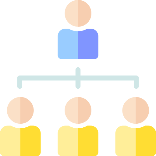 organisatiestructuur Generic Flat icoon