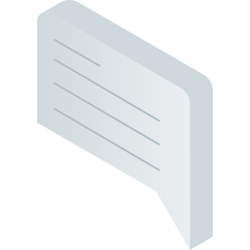チャットバルーン Generic Isometric icon